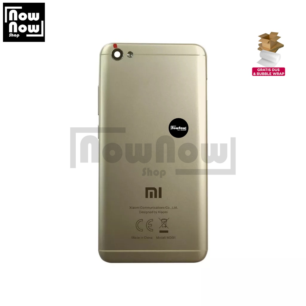 Backdoor Tutup Belakang Baterai Xiaomi Redmi Note 5A / Redmi Y1 / MDI6S Backcover Back Casing Housing Cover Belakang Back Case Panel Replacement