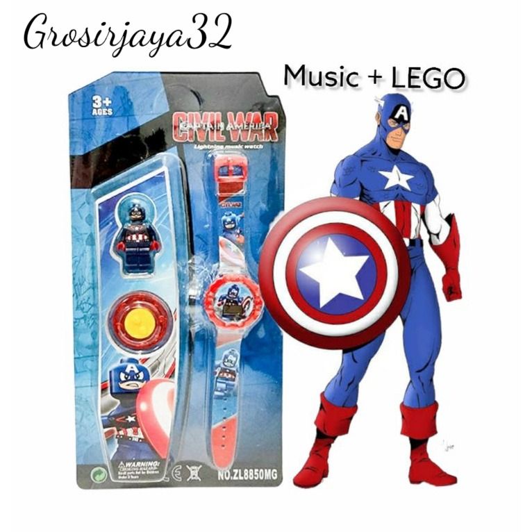Jam tangan anak cewek dan cowok Lolly karet + musik karakter lucu
