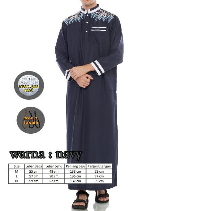 ❈ Jubah Pria Al-Fahreza - Jubah Pria Bordir - Jubah Pria Premium - Jubah Pria Termurah ✹