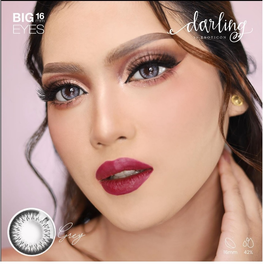 Softlens Darling Korea Big Eyes Diameter 16mm - Normal - Free Tempat Lensa