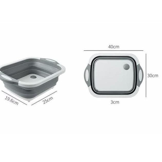 

Talenan Lipat 3 In 1 Multifungsi Talenan Baskom Portable Serbaguna lon06