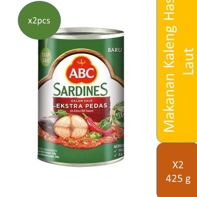 

Pesan aja1x1Wl ABC Sarden Saus Extra Pedas 425 g - 2 Pcs