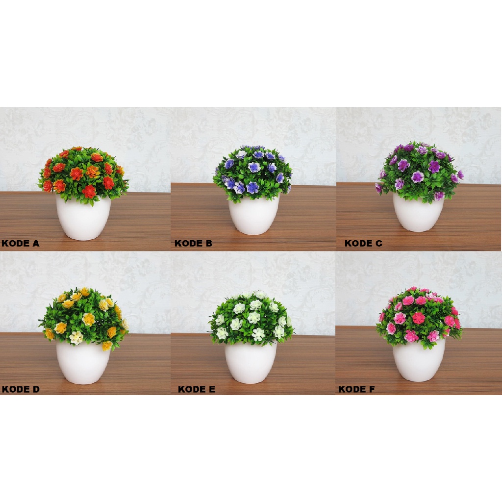 FYGALERY PT11 Pot Tanaman Hias Bunga Hias Plastik Ornamen Pot Bongsai Artificial Flower Decoration