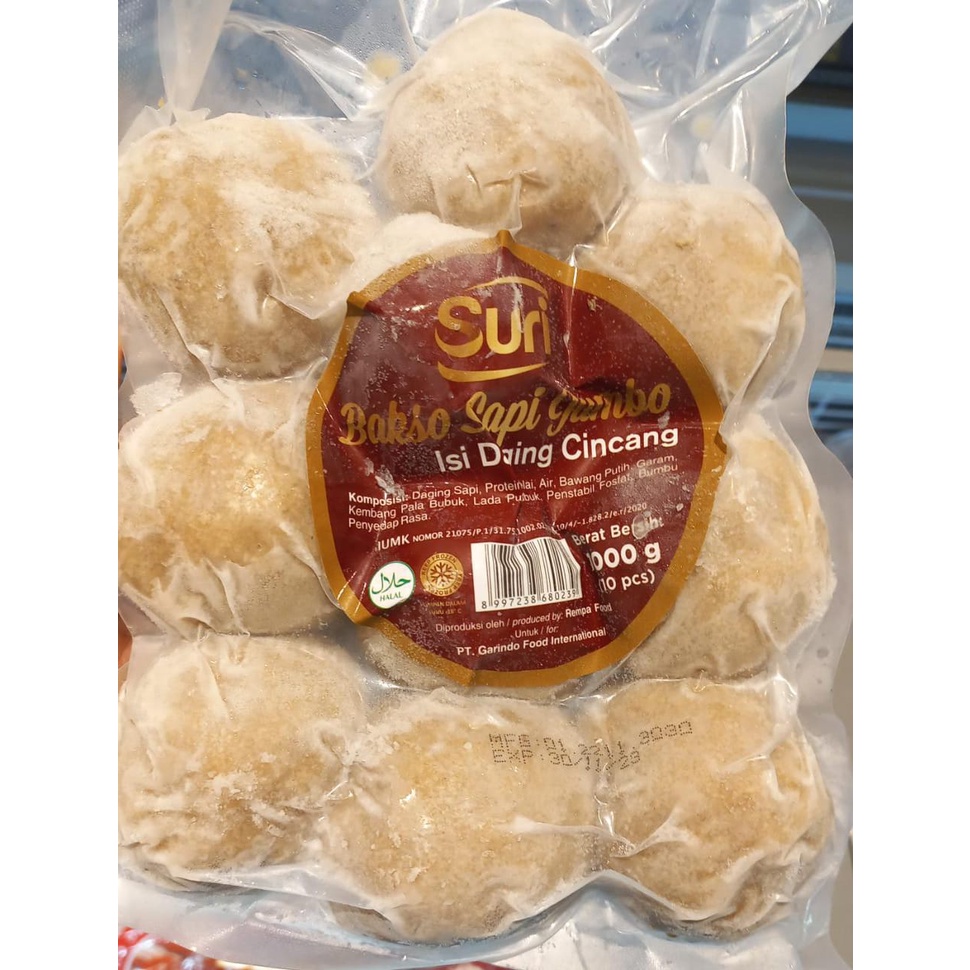 

SURI BAKSO JUMBO ISI DAGING CINGCANG 1000 GR
