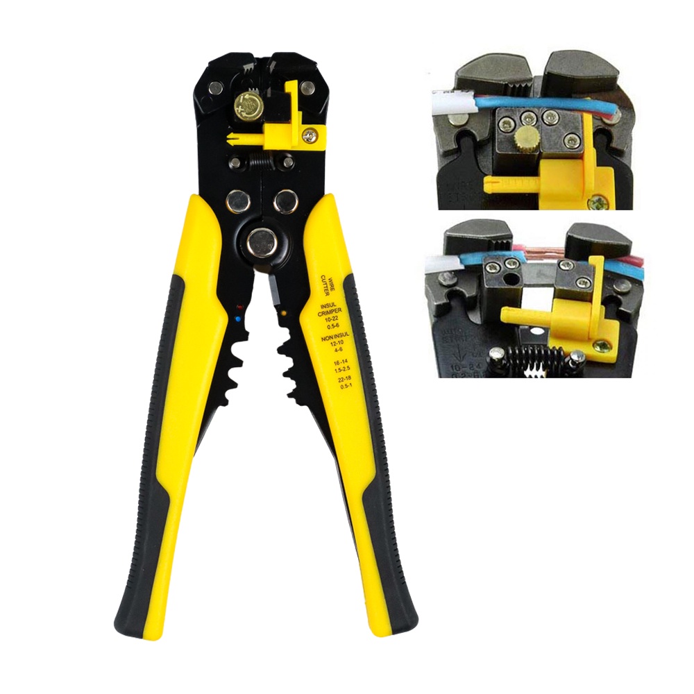 Tang crimping pemotong kabel Multifungsi Wire Cutter Crimper Pliers LAN Cable Wire Cuter