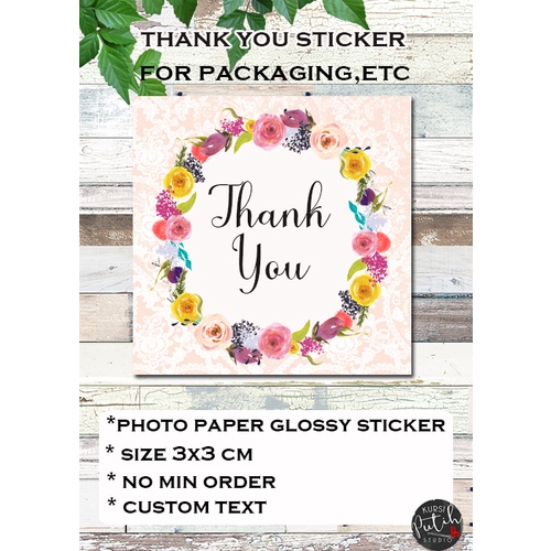 

thank you sticker for packaging / paket