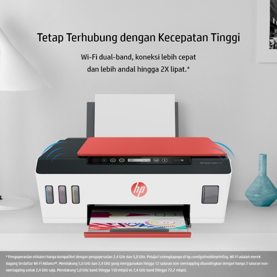 HP Smart Tank 519 Wireless Printer (Print, Scan, Copy) - Hitam