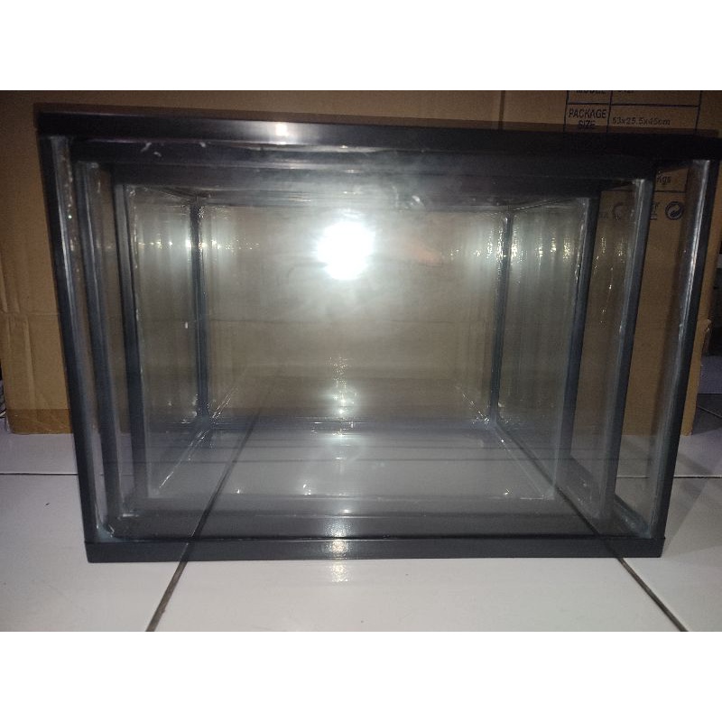 1 Set Aquarium Dasar Hitam S M L List Hitam Dasar Hitam Small Medium Large