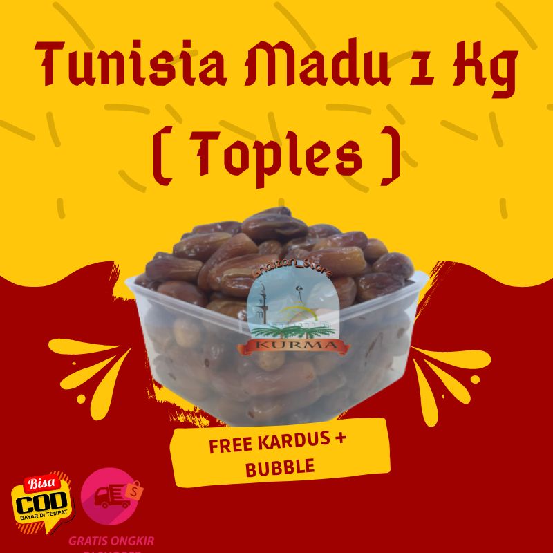 

[ GS ] Kurma Tunisia madu 1 Kg / Kurma Tunisia non tangkai / Tunisia / Kurma Madu / Kurma Basah