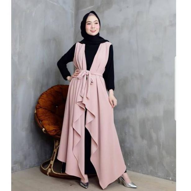 STOK TERBARU Jill set 2in1 / gamis+long outer/termurah