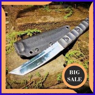 last stok Japan tanto D2 steel full HQ D2 tactical steel pisau survival outdoor with sheat