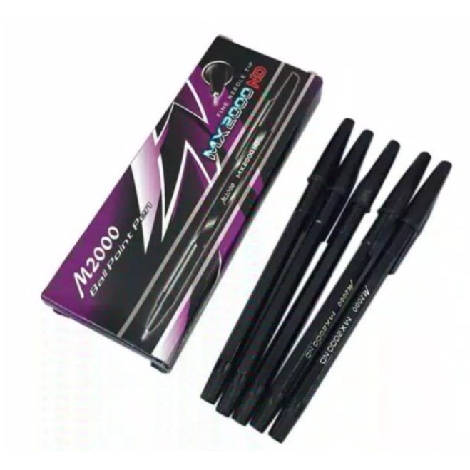 

Pulpen MX2000ND Tinta Hitam Bolpoin Pen Pulpen Balpoint 1 Box Isi 12