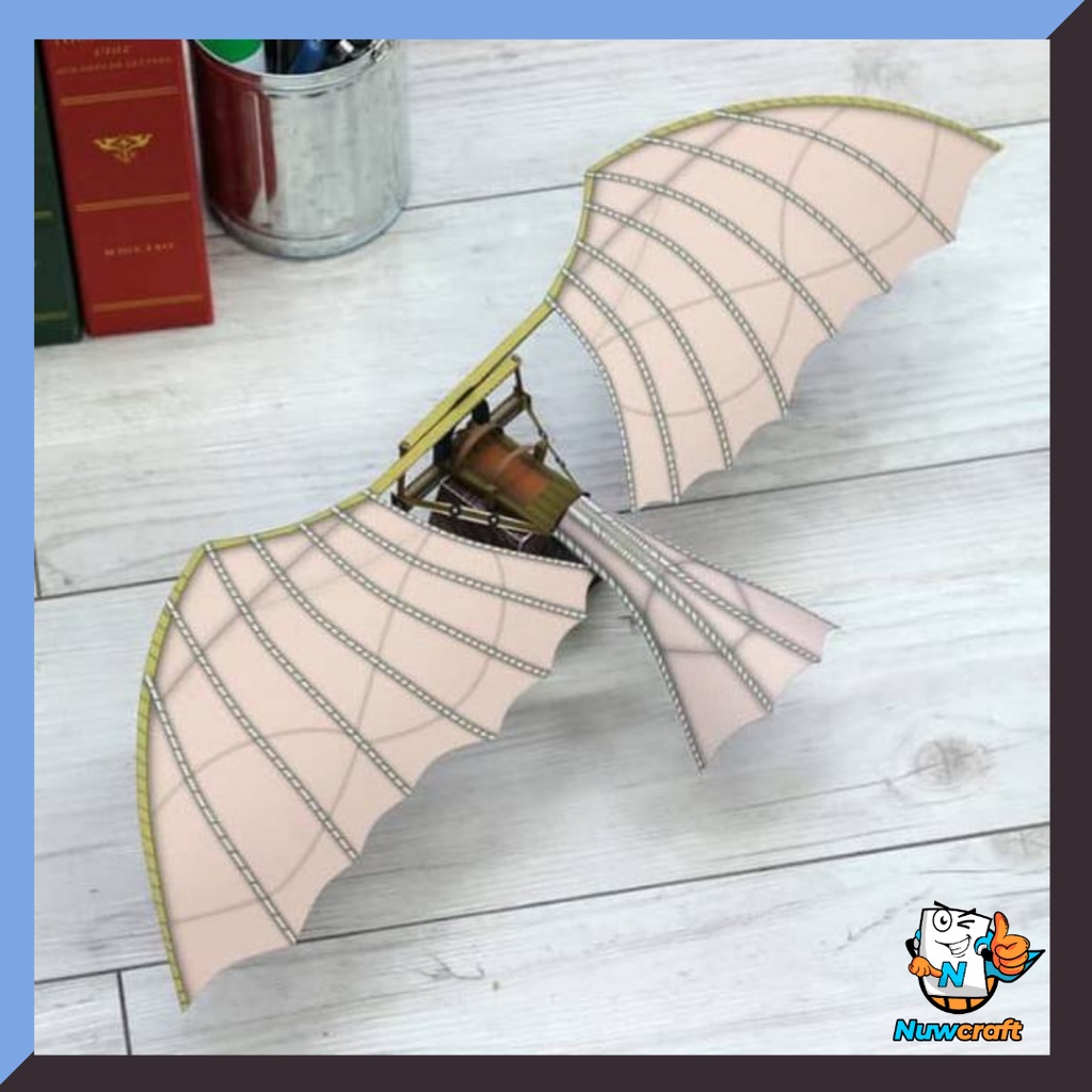 Nuwcraft Kerajinan Pesawat davinci  Papercraft