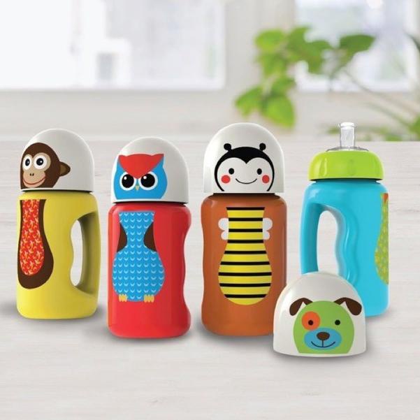 AUT.20Fe23υ ‣ BABY SAFE Bottle Silicone Spout 300ml SK005 (Botol Minum Silikon Spout Anak Bayi)