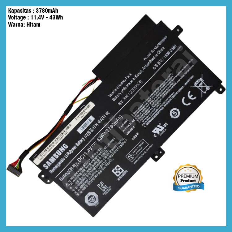 Baterai Laptop Samsung NP370 NP450 NP370R4E NP450R5V AA-PBVN3AB