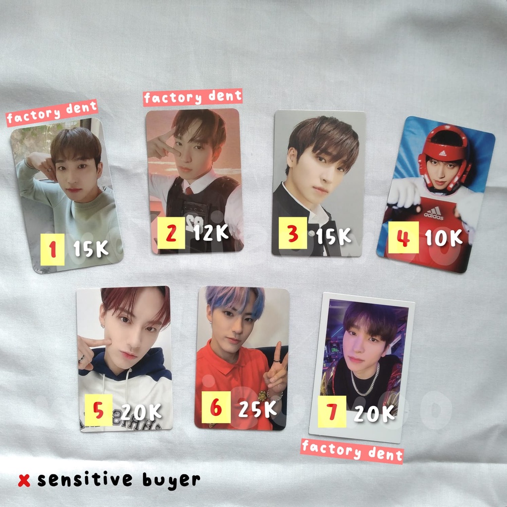 photocard official the boyz sangyeon eric hangten album bene tc pola byok sg22 pc