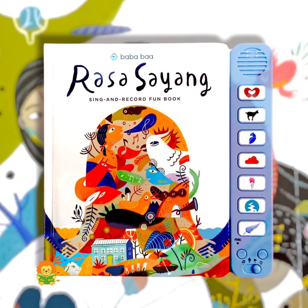 ORIGINAL Sound Book Rasa Sayang BISA KARAOKE (Sing and Record Fun Book By Bababaa) - Leon Books - so