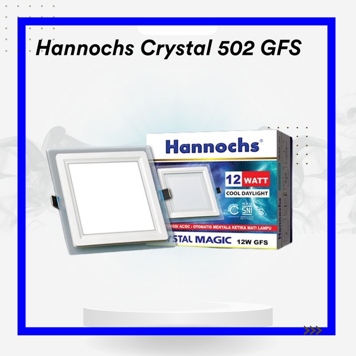 @@@@] Hannochs Crystal 5 12 20Watt HLD 502 GFS Lampu Downlight LED Kotak