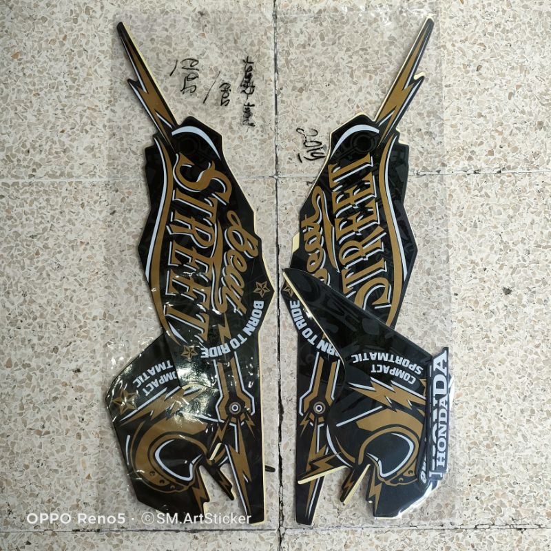 striping motor standar ori beat street