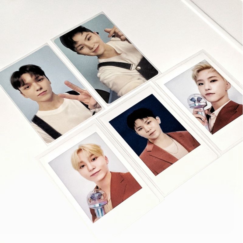 SEVENTEEN VERNON, WOOZI, SEUNGKWAN, HOSHI PHOTOCARD DREAM CARAT VER INSTANT PHOTO BE THE SUN