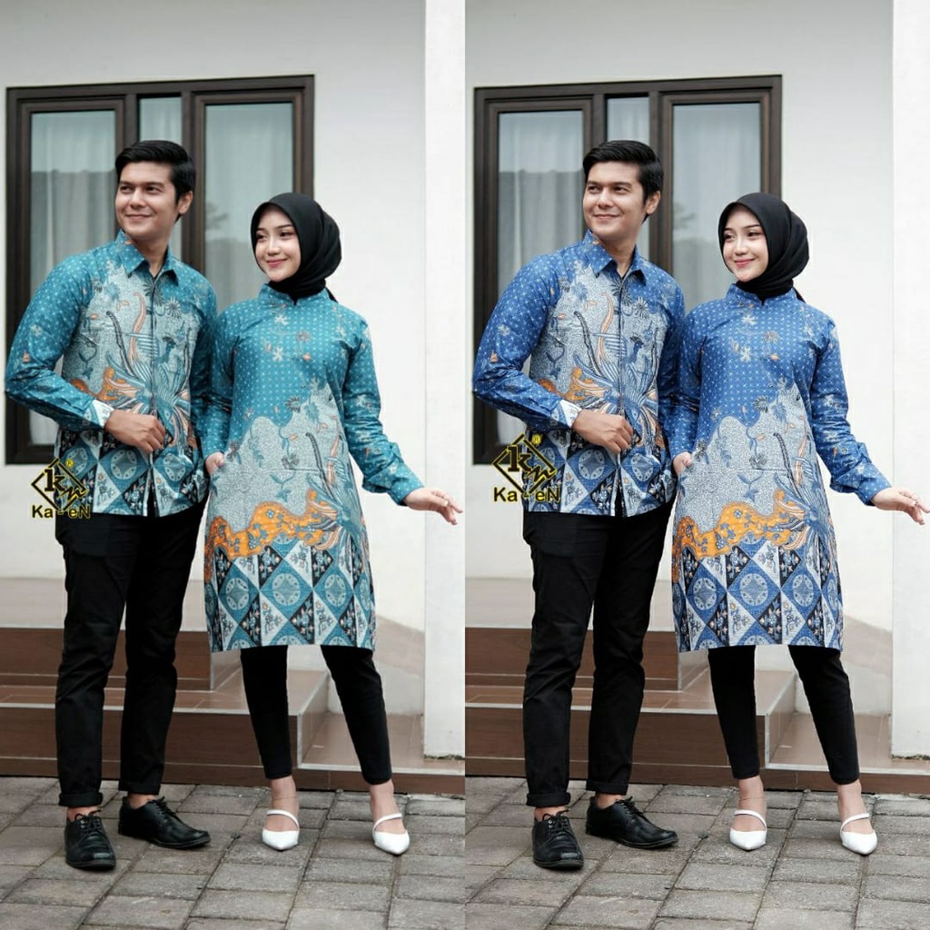 Batik Couple | Batik Couple Modern | Baju Batik Couple | Batik Tunik Couple