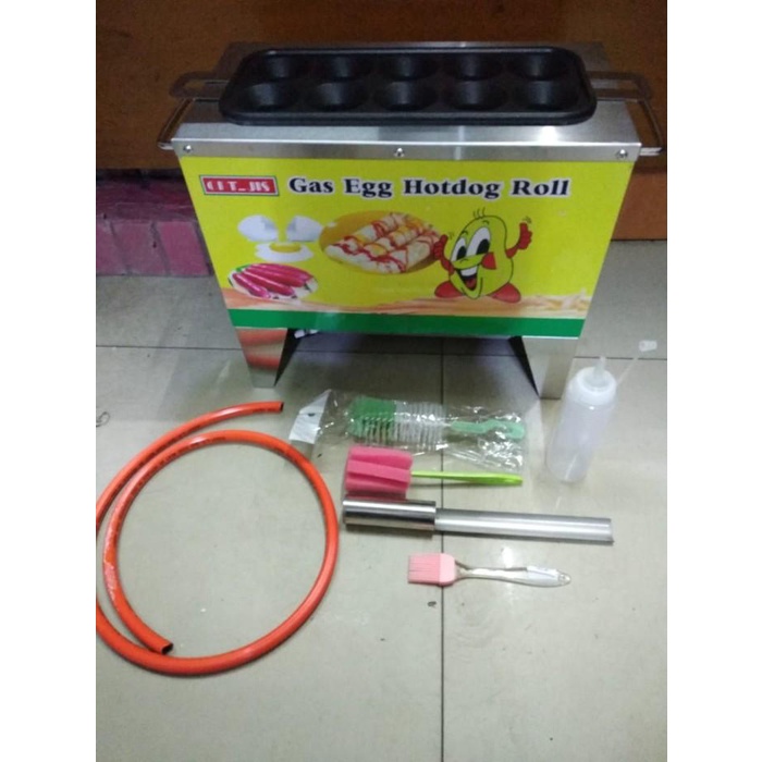 Terlaris Egg Roll Master/Pencetak,Pembuat Sosis Telur Gas 10 Lubang/Sostel Gas