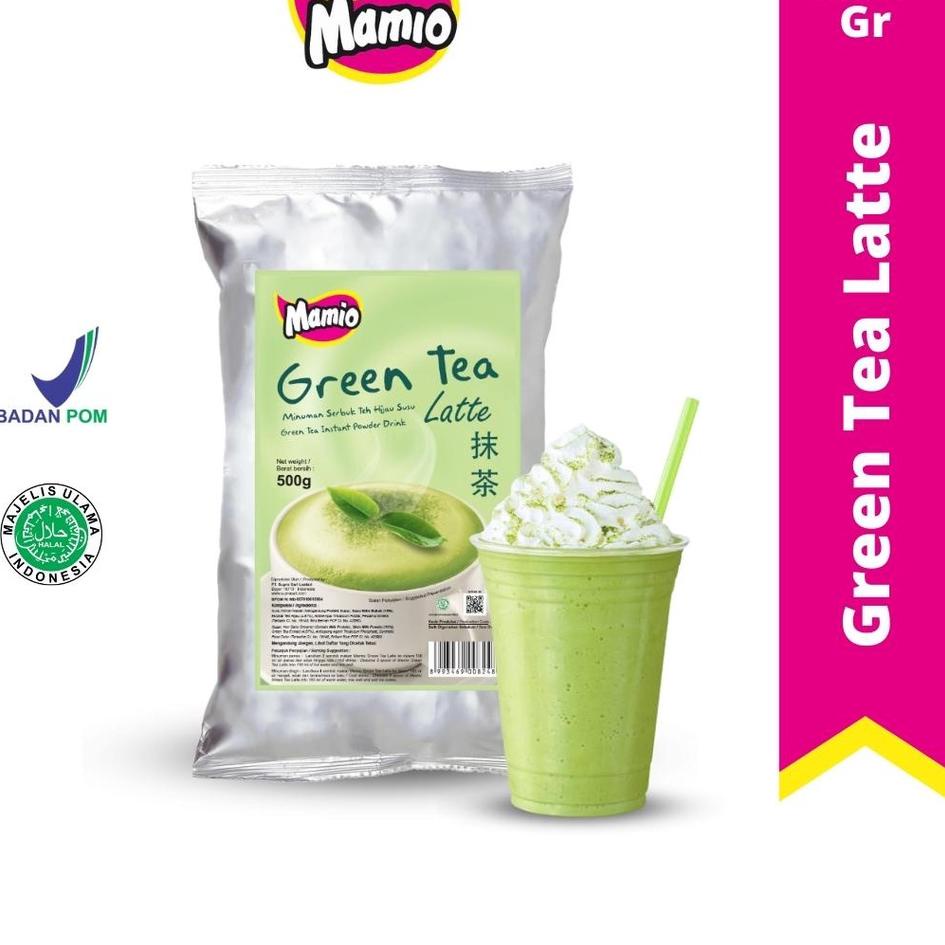 

➣ Mamio Green Tea Latte Kemasan 500Gr ♖