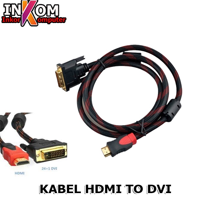 Kabel HDTV Male to DVI pin 24+1 / Kabel HDTV to DVI 1,5 Meter