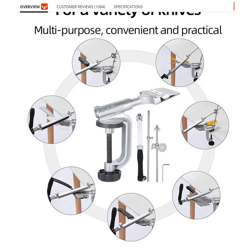 RUIXIN PRO RX008 PENGASAH PISAU GUNTING KNIFE SHARPENER