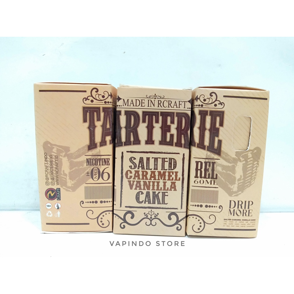 NIC 6MG TARTERIE SALTED CARAMEL VANILLA CAKE 60ML BY RCRAFT