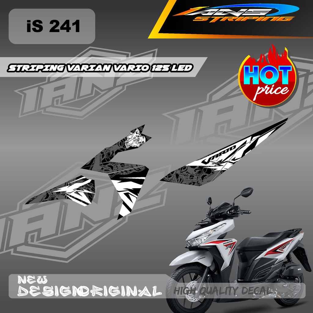 NEW STIKER DECAL VARIO 125 LED VARIAN WARNA SERIES FOX / DECAL VARIO 125 LED / STIKER KERETA VARIO 125 LED IS241