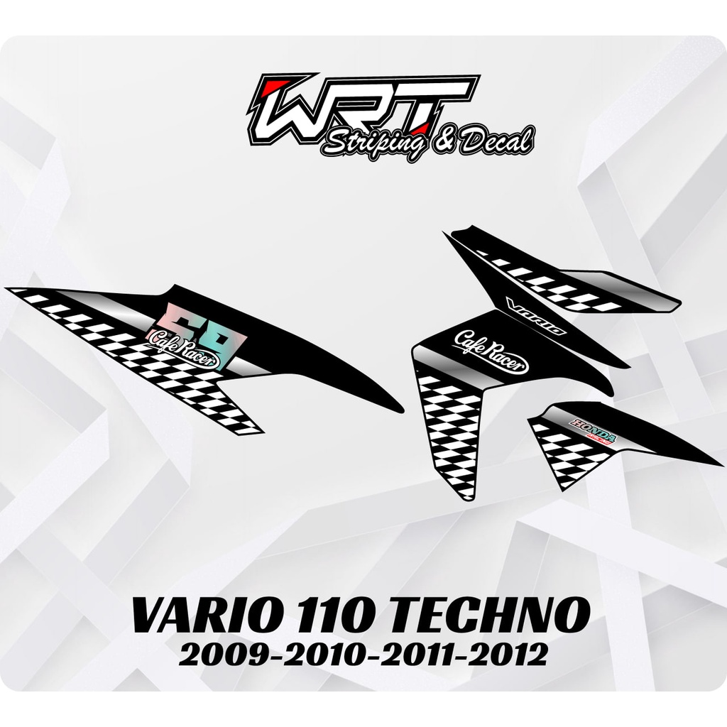 Striping Stiker Decal Vario 110 Techno 2009 2010 2011 2012 CafeRacer