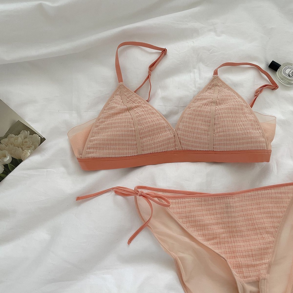 Renda Prancis tanpa cincin baja bagian tipis payudara besar menunjukkan koleksi pakaian dalam set br