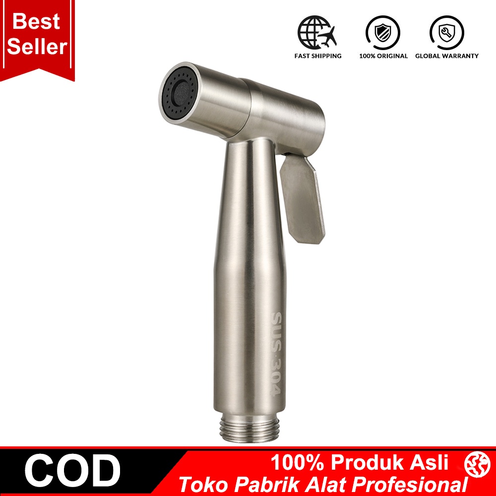 Jet Shower SS111 Stainless SUS 304 Semprotan Toilet Cebok Bidet Kloset Steel Biasa SUS304 Steel Biasa SUS304