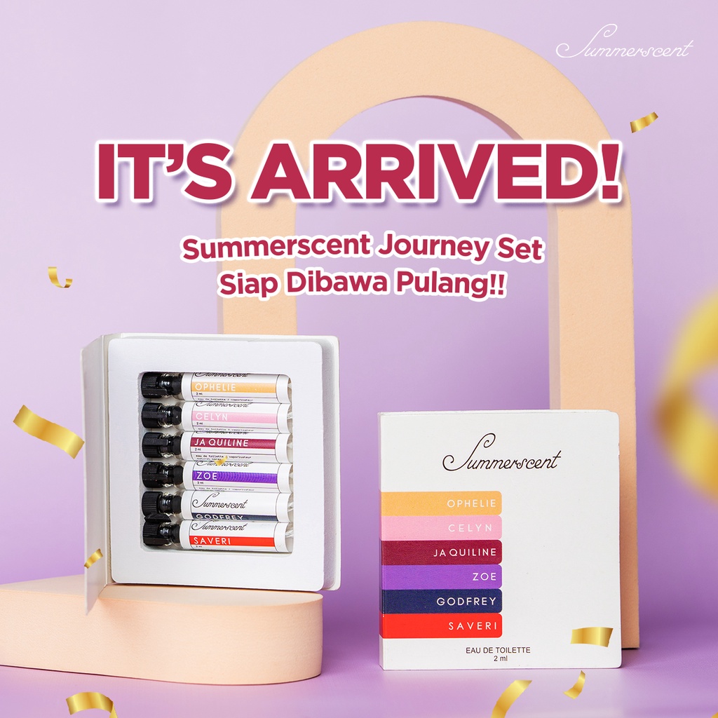 Summerscent Tester Eau De Parfume Parfum Perfume Farfum Wanita Pria Cewek Cowok Wangi Tahan Lama Halal Non Alkohol Original 100% 2ml