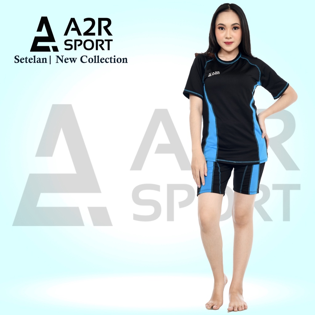 A2R Sport - Setelan dewasa Baju renang lengan pendek