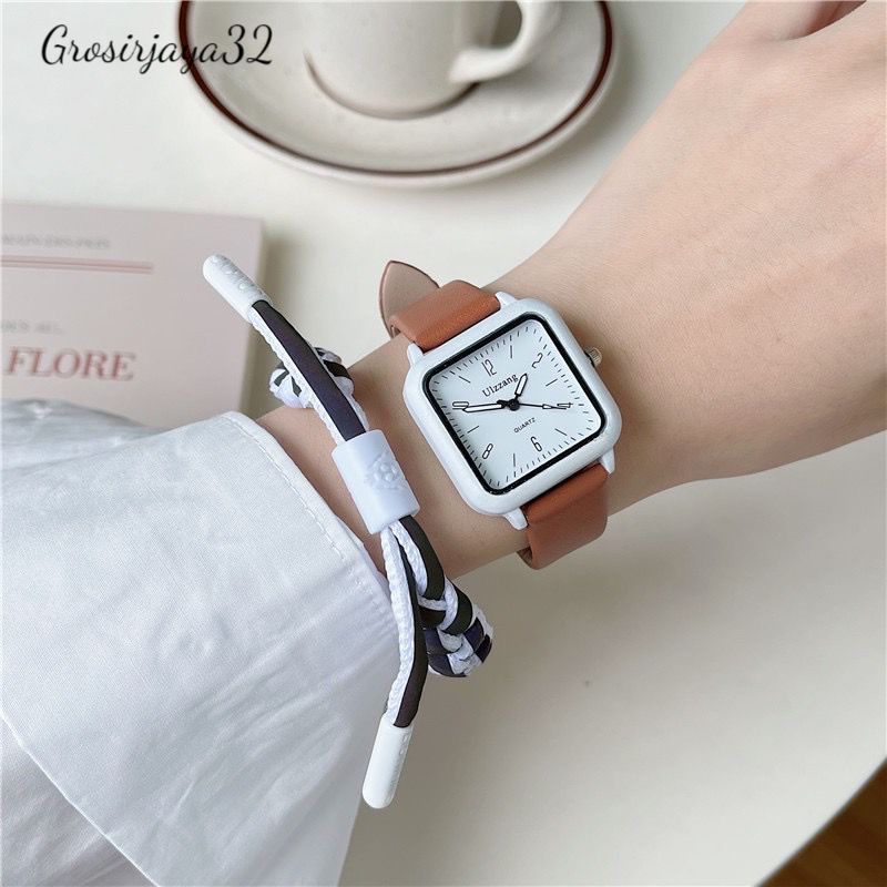 Jam tangan wanita analog Flore kalep sintesis Korean be like
