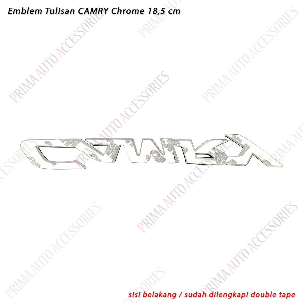 Emblem Tulisan CAMRY Chrome 18,5 cm