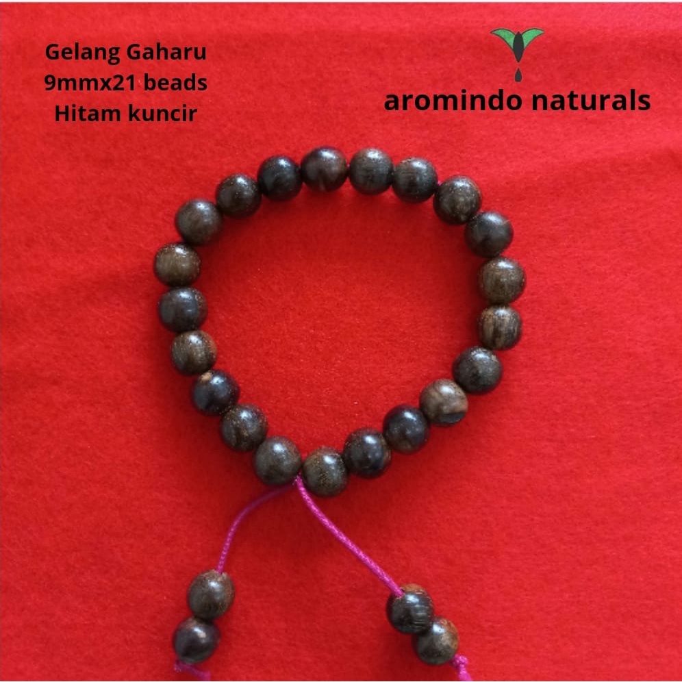 Gelang Gaharu Buaya Ukuran Kecil Hitam Gelang Pria