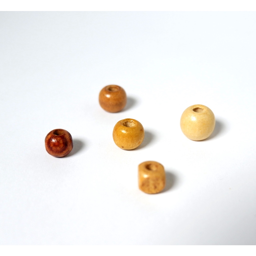 100pcs Monte kayu lubang besar - Manik manik kayu - mote