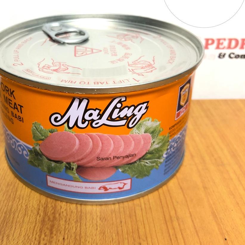 

☑ MaLing Canned pork luncheon meat TTS - daging babi dalam kaleng 397 gram ➸