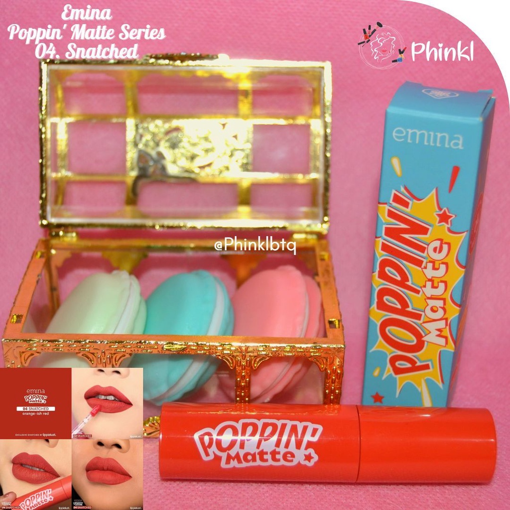 `ღ´ PHINKL `ღ´ ╰☆☆ 𝔢мιℕά ☆☆╮Emina Poppin Matte Lipcream ombre cocok untuk remaja ke sekolah kampus kerja