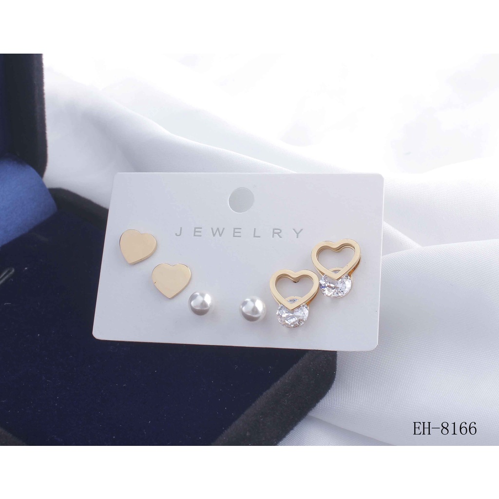 Anting Titanium Permata Perhiasan Wanita 8166/0075/8183