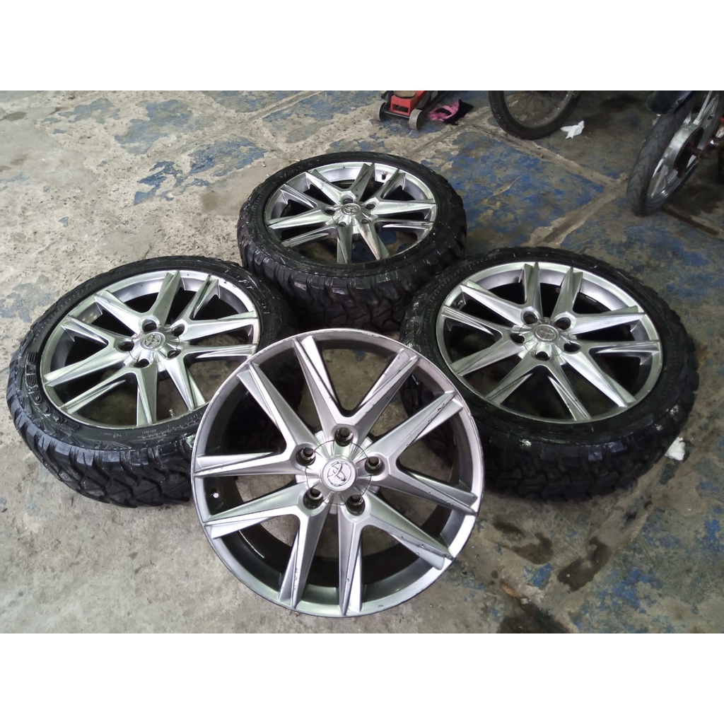 velg mobil seken racing cocok buat land cuiser ring 22x9 lubang 5x150 seken bekas murah ban 3pcs
