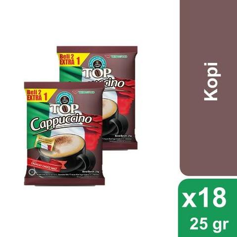 

ORIGINAL% TOP Coffee Capuccino Bubuk 18 x 25 gr