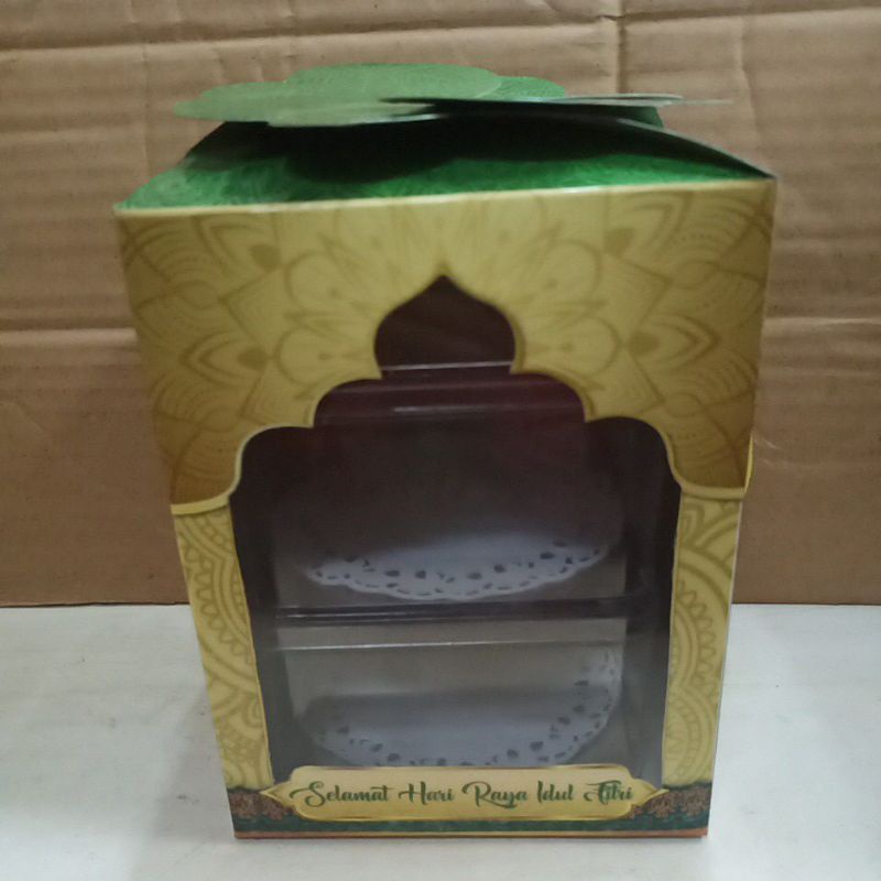 

Dus Box Kue Souvenir Idul Fitri Ramadan Kareem 12 x 12 x 15 cm
