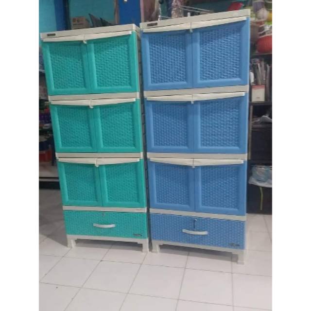 Lemari Plastik Napolly Susun 3 Cabro X36 / X36.1D / X36.2D