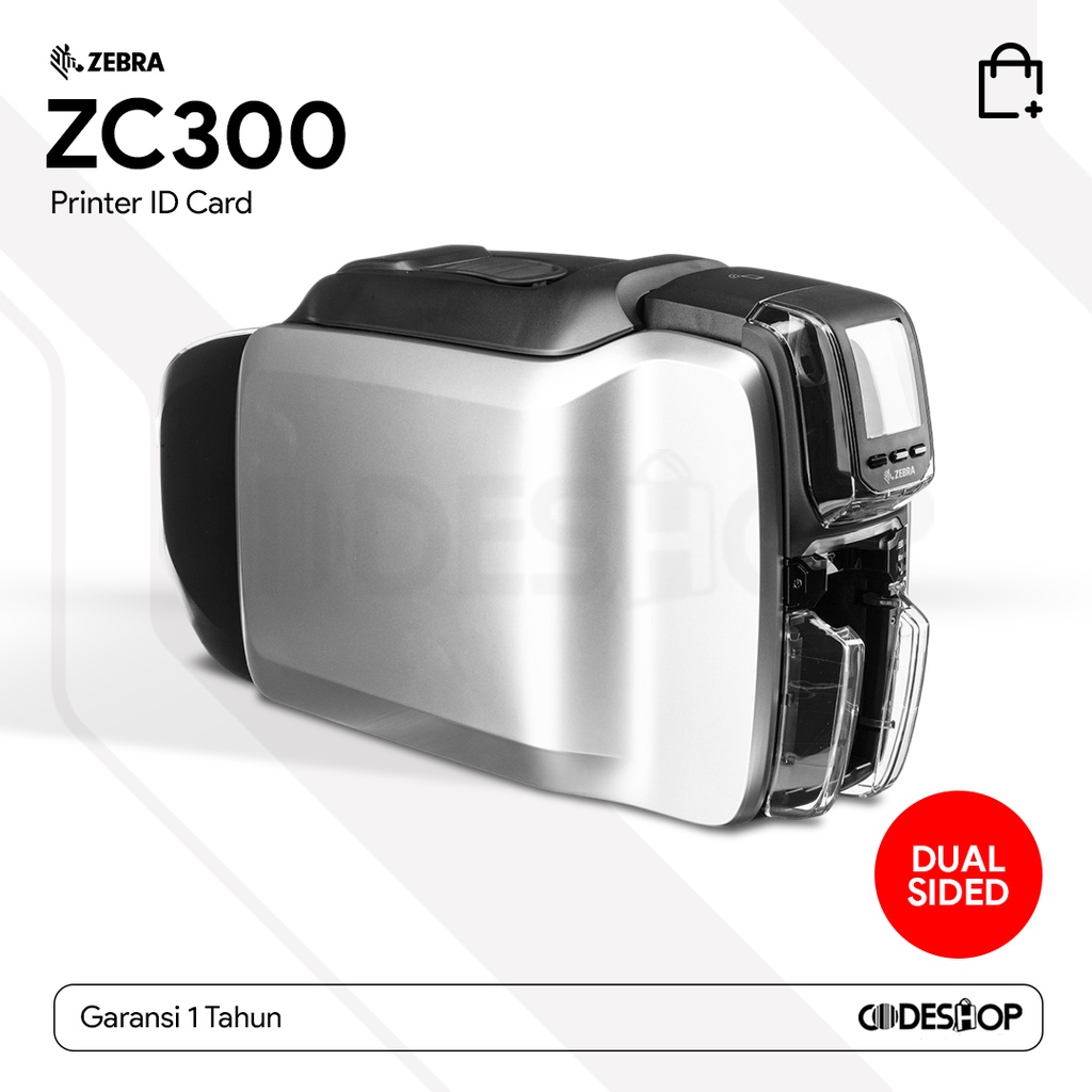 Zebra ZC 300 Dual Printer ID Card Dual Side Cetak Kartu PVC Bolak Balik