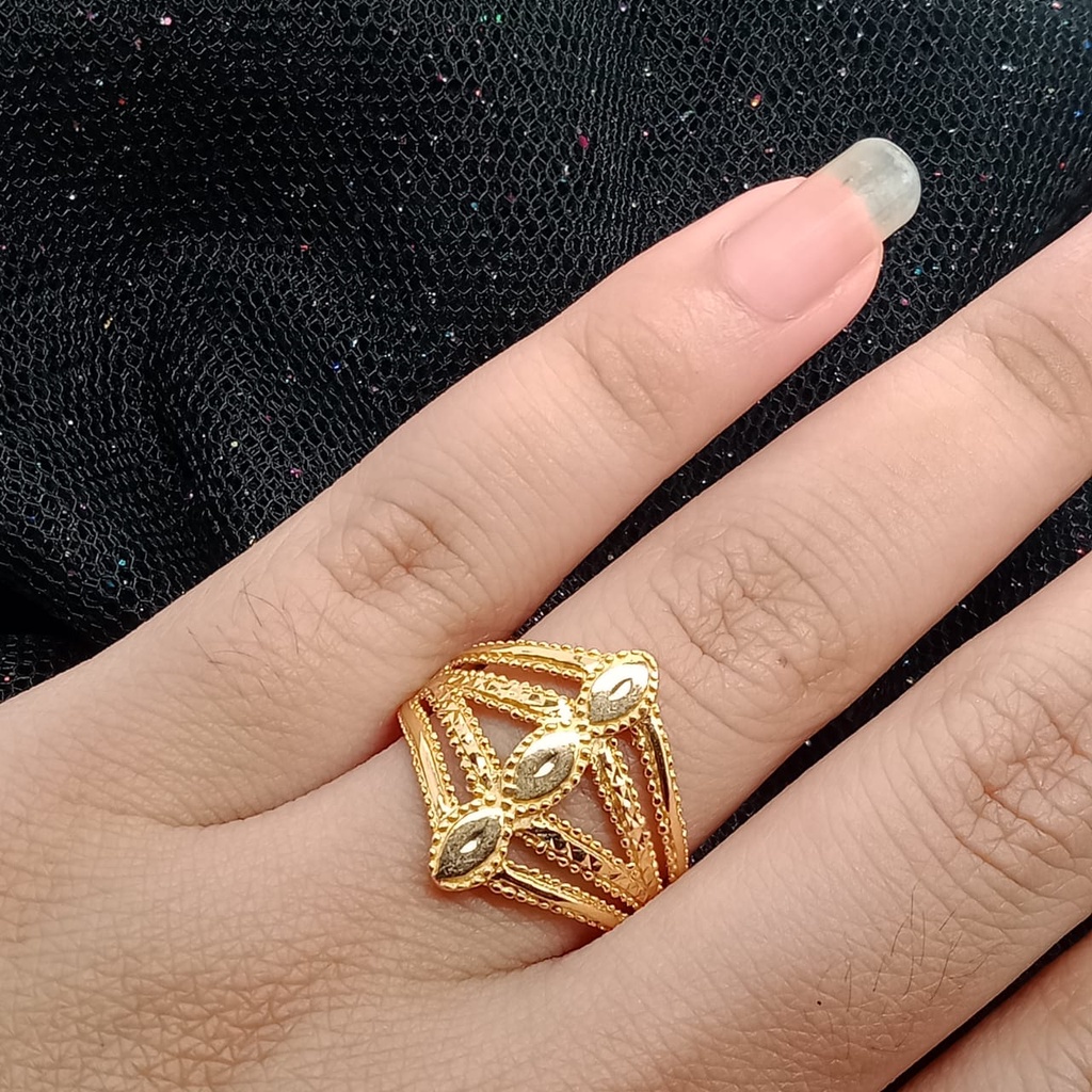 Cincin Emas 17K - 3 Gr Kadar 750 - 4348