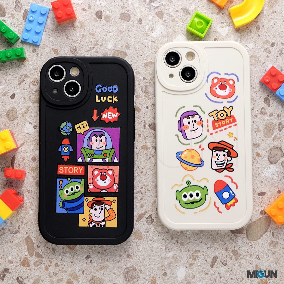 Toy Story Rounded Silicone Case iPhone 7 8 Plus X XS MAX XR 11 12 13 14 PRO MAX PLUS